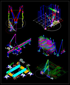 建筑施工CAD图纸（立体图）