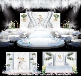大理石婚礼主题婚礼