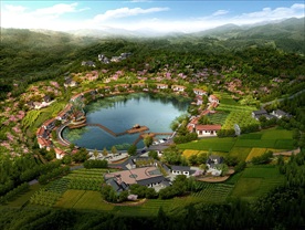 美丽乡村 田园效果图 乡村改造