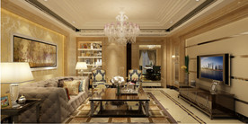 欧式客厅背景模型附高清效果图