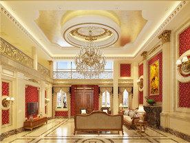 欧式复式别墅模型附带高清效果图