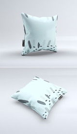 高档北欧印花图案手绘抱枕