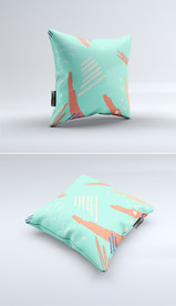 高档北欧印花图案手绘抱枕