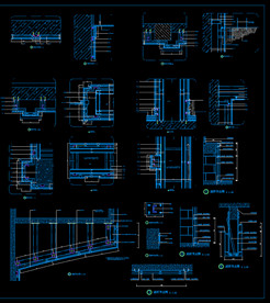 干挂湿贴大理石CAD节点