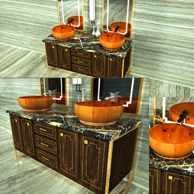 C4D模型 CD4浴室柜 洗漱