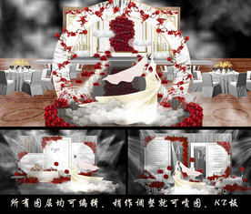 红色大理石婚礼