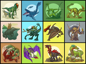 矢量侏罗纪恐龙系列