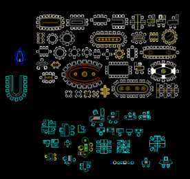 会议桌办公桌CAD图