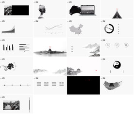 简约大气白色排版动态PPT图