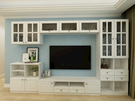 艺术涂装电视背景墙效果图