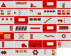 红色大气策划公司PPT动态能改