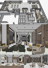 售楼部设计SU模型