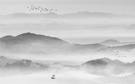 大气广告山水画TIF分层