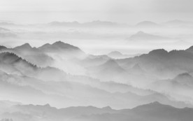 精品中国风山水画TIF合层