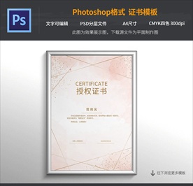 授权证书模板