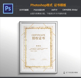 石材经销商授权证书