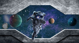 宇宙太空星球背景墙