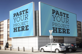 室外广告样机
