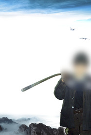 煤矿工人下井版式设计