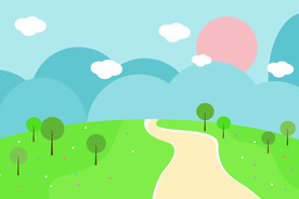 卡通幼儿园背景图片