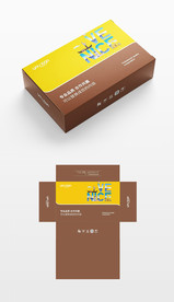 矢量风景包装盒设计图片