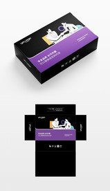 矢量风景包装盒设计图片