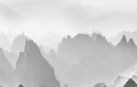 中式 新品水墨壁画 TIF合层