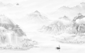 中式 高档水墨画 TIF分层