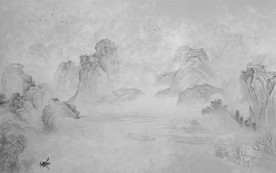 大气灰色意境山水 TIF分层