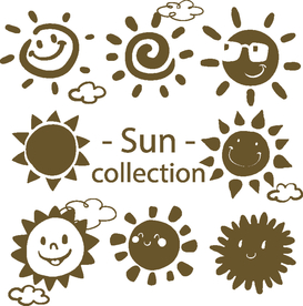 太阳公公卡通 硅藻泥