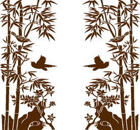 江深竹静两三家 多事红花映白花