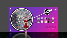 网红造型合影墙，宣传板