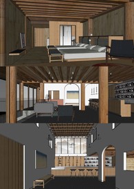 民宿酒店SU模型