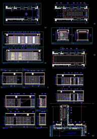 电梯厅走道立面图