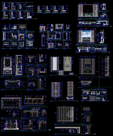 酒店装饰立面图块
