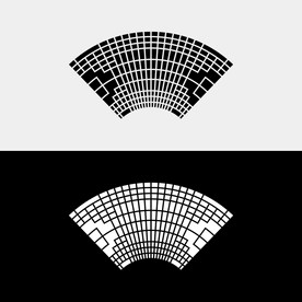 扇形雕花背景装饰
