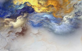 现代简约云朵背景墙