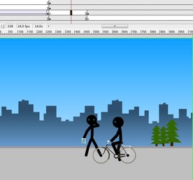 火柴人迷路问路的动画34秒