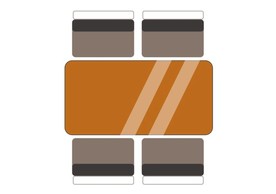 桌椅平面示意图