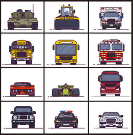 矢量专业用途汽车系列