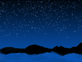 山夜星空