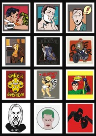 趣味海报卡通人物头像