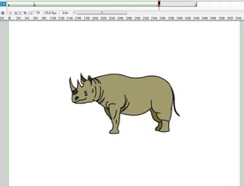 形变动画字母变犀牛3秒