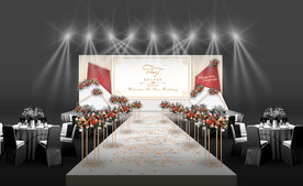 红白色婚礼仪式区