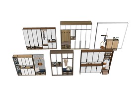 柜子组合SU模型