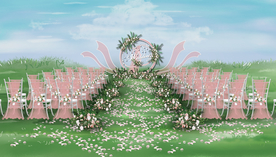户外婚礼仪式区