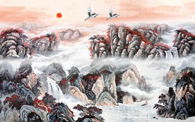 客厅山水装饰画