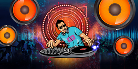 时尚音乐主题装饰画背景墙