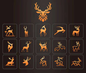 矢量麋鹿创意设计