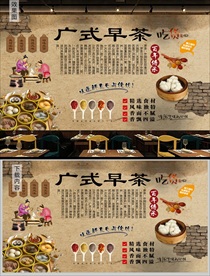 广式早茶背景墙